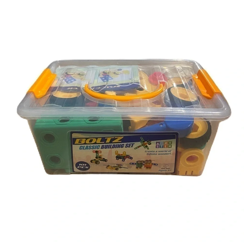 Boltz Classic Building Set STEM 101 Pieces Toy Car Robot Truck